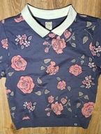Bluza bluzka dziewczęca granatowa w róże Cool Club by Smyk 152cm