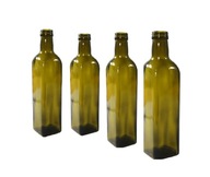 Fľaša na olivový olej, ocot v tmavej farbe 250ml- 4 ks