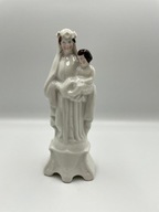 Bardzo rzadka unikatowa figurka Religijna Madonna z Dzieciątkiem Jezus