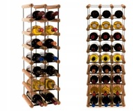Stojak na wino RW-8 2x7 regał olejowany 14 butelek