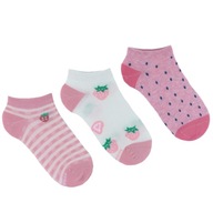 MORAJ Detské ponožky Členkové Ponožky Ovocie 3-PARY 23-26