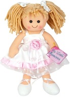 Mäkká bábika na maznanie Tosia výška 38 cm, svetlé vlasy