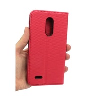 Etui Smart Magnet Obudowa Pokrowiec Case do LG K10 2018 K11 czerwone