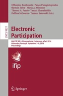 Electronic Participation: 8th IFIP WG 8.5