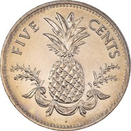 Moneta, Bahamy, Elizabeth II, 5 Cents, 1987, Frank