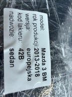 MAZDA 3 BM 13-17 Seite Tür vorne links oder rechts WERSJA BOSE EUROPA OE