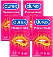 DUREX PLEASUREMAX kondómy s výstupkami a prúžkami vlhčené 50 ks