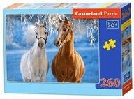 Puzzle 260. Zimowe konie. Castorland. B-27378-1.