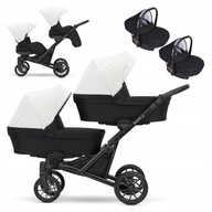 KUNERT Booster Light wózek podwójny tandem dla dzieci 3w1 foteliki carlo