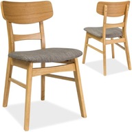 Tapicerowane Krzesło Skandynawskie drewniane z drewna drewno CD-61 SIGNAL