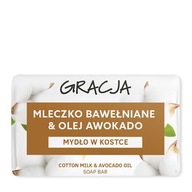 GRACJA Mydlo v kocke - Bavlnené mlieko & Avokádový olej 100g