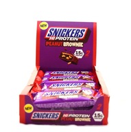 Snickers HiProtein Peanut Brownie 12x50g BATON BIELKOVINY