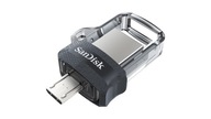Pendrive SanDisk ULTRA SDDD3-128G-G46 (128GB; microUSB, USB 3.0; farba šedá