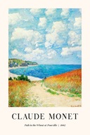 Plakat 60x40 Claude Monet plaża klif morze malowany sztuka BOHO 30 WZORÓW