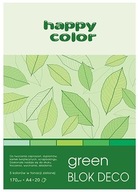 Blok Farebný papier Happy Color Green A4 20 Kart