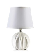 Dekoratívna stolná lampa Nočná lampa E14 s tienidlom biela 29 cm