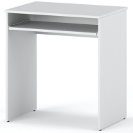 KIS ÍRÓASZTAL FEHÉR ISKOLAI 68 CM-ES POLCCAL GAMER SZÁMÍTÓGÉP BILLENTYŰZET