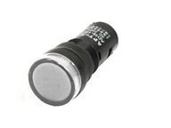 LED kontrolka 19 mm 12 V AC/DC bílá