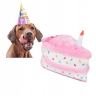 Zabawka dla psa TORT maskotka na urodziny piszczy
