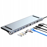 Stacja Dokująca USB C 3.0 HDMI 4K RJ45 LAN PD 11w1