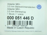 ADAPTER Per Automobile MDI - AUX JACK 3,5MM VOLKSWAGEN / 000051446D