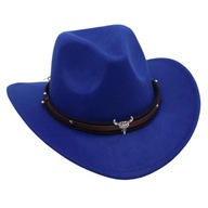 Kapelusz kowbojski Czapka z daszkiem Western Cowboy Performance, niebieska