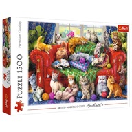 26198 TREFL PUZZLE 1500 el. KOCIAKI NA SOFIE