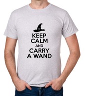 koszulka KEEP CALM AND CARRY A WAND prezent