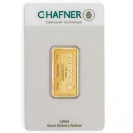 C. Hafner rúd 5 gramm Arany LBMA