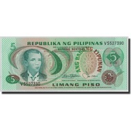 Banknot, Filipiny, 5 Piso, Undated (1974-85), KM:1