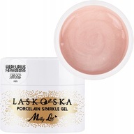 Stavební Gel na nehty MOLLYLAC 15 g Porcelain Sparkle Gel Light Nude