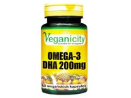 Omega 3 DHA 200 mg rastlinné vegánske kyseliny s mikroriasami