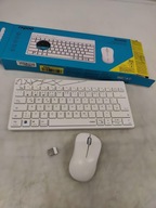 Súprava klávesnice a myši Rapoo biela