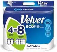 Velvet papier toaletowy EcoROLL Biały 4 rolki