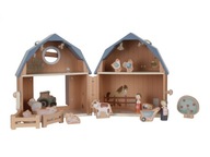 Little Dutch Farma Domček pre bábiky drevený prenosný