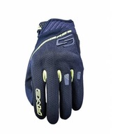 FIVE GLOVES RĘKAWICE TEKSTYLNE RS3 EVO KOLOR CZARNY/ŻÓŁTY FLUO ROZMIAR 7