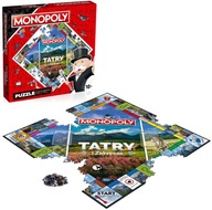 PUZZLE MONOPOLY TATRY A ZAKOPANÁ DOSKA 1000 DIELIKOV.