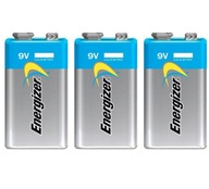3x Bateria Alkaliczna ENERGIZER 6LR61 9V