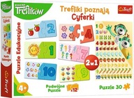 Trefl Puzzle edukacyjne Trefliki poznają cyferki 30 Elementów 4+