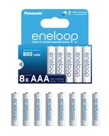 Akumulatorki NiMH AAA 800 mAh eneloop 8 Szt.