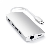 Adapter USB C do USB C 3x USB A 4K HDMI micro/SD Ethernet - Satechi