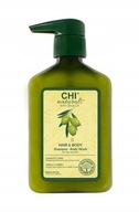 CHI OLIVE NATURALS Šampón umývací gél 2v1 340ML