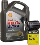Motorový olej Shell HELIX ULTRA ECT C3 5W-30 4 l 5W-30 + Filtron OP 575 Olejový filter
