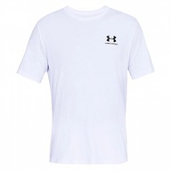 KOSZULKA UNDER ARMOUR SPORTSTYLE LEFT CHEST SS MEN WHITE 100 XL