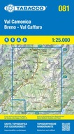 081 Val Camonica - Breno - Val Caffaro mapa wodoodporna 1:25T TABACCO 2023