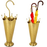 Dáždnik zlatý dóza na dáždniky dekorácia zlatá retro