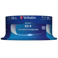 VERBATIM BD-R BLU-RAY 25 GB 6X CAKE*25 43837