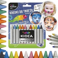 Ceruzky na tvár 12 farieb Kidea
