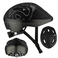 Kask rowerowy dziecięcy regulowany na rower rolki NIJDAM 52-56cm