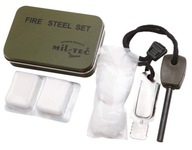 Zestaw survivalowy do rozpalania ognia Mil-Tec - Fire Steel Set Olive